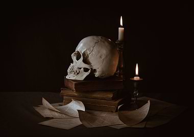 Skull still life