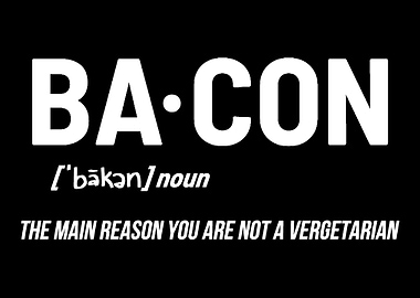 Bacon Definition Vegetaria