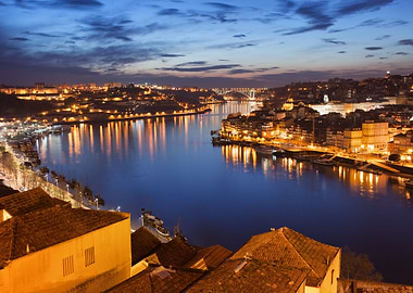 Porto Gaia And Douro River