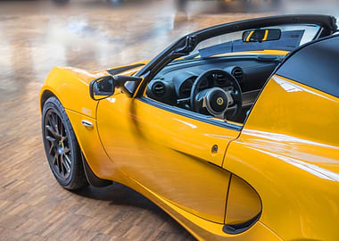 Yellow Lotus Classic Car