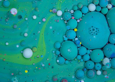 Bubbles Art Pistachio