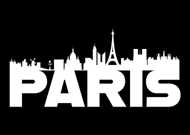 Paris France Skyline Gift