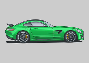 Mercedes AMG GTR draw