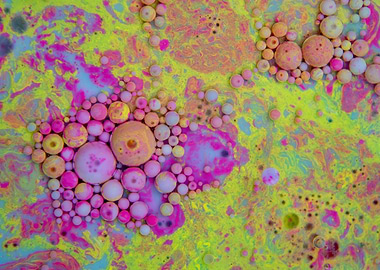 Bubbles Art Cranberries