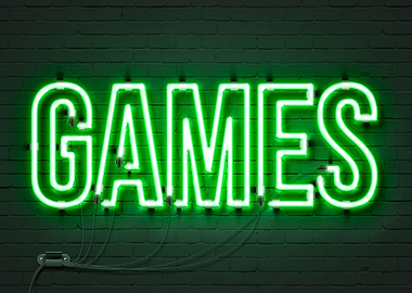 Games Neon Sign