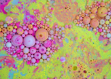 Bubbles Art Apples