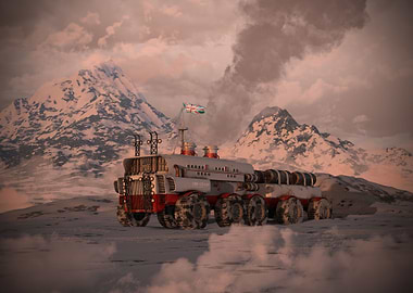Exploring in the snow