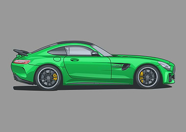 Mercedes AMG GTR draw