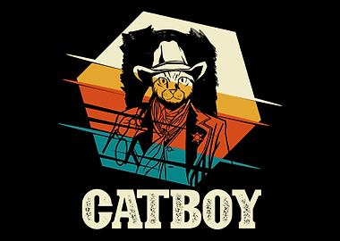 Catboy cat cowboy western