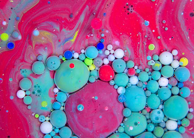 Bubbles Art Watermelon
