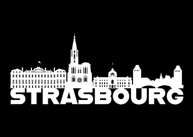 Strasbourg France Skyline