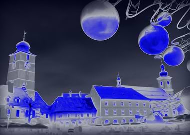 Blue Christmas night