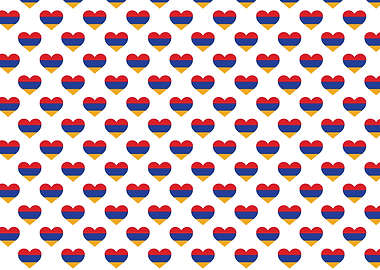 Love Armenia flag Pattern