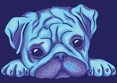 WATERCOLOR PUG