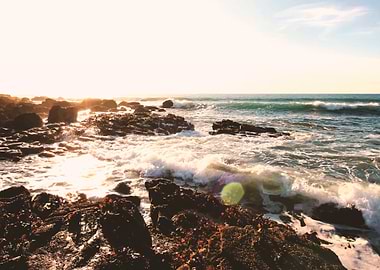 Glistening Rocky Beach