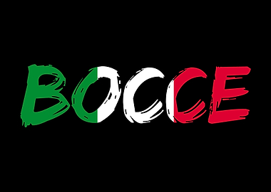 Bocce Italy Flag Boccia