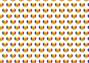 Love Andorra flag Motif