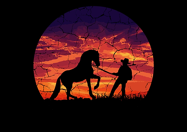 Wild Riding Sunset Equestr