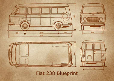 Fiat 238 Blueprint old