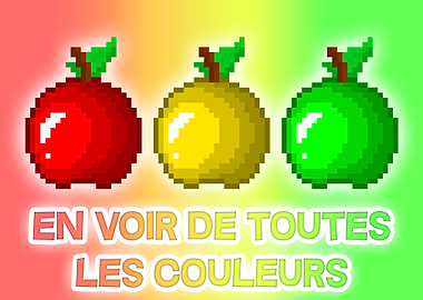 Pomme Rouge Jaune Verte 1