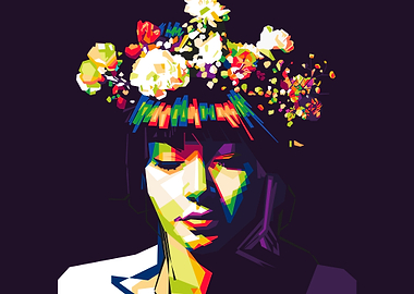 Girl With Flower