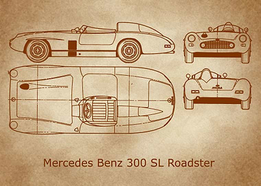 Mercedes Benz 300 SL old