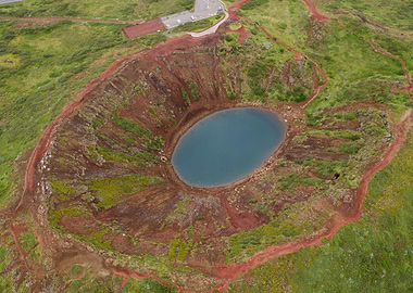 Volcano kerio Iceland