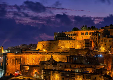 City of Valletta by Night