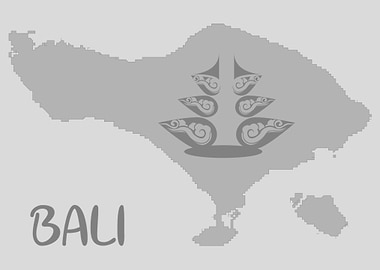 Map of Bali Island