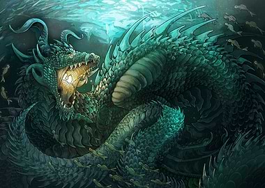Asure Dragon