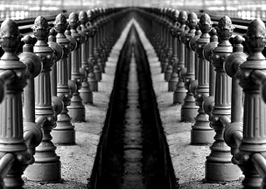 Mirrored fence photography