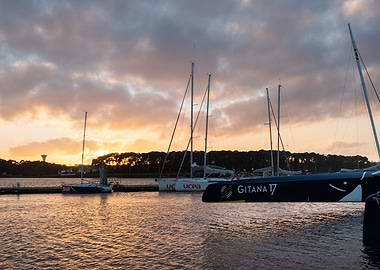 Gitana and the sunset