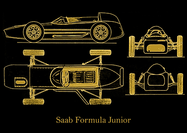 Saab Formula Junior gold