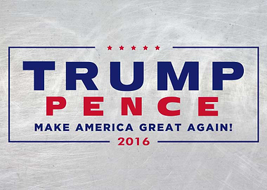 TRUMP PENCE 2016 METAL