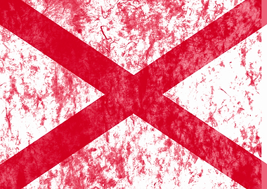Grunge Alabama Flag
