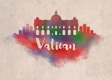 Vatican Watercolor City