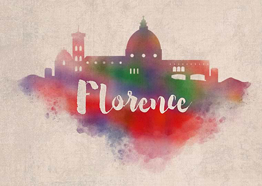 Florence Watercolor City