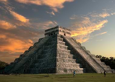 Sunset at Chichen Itza