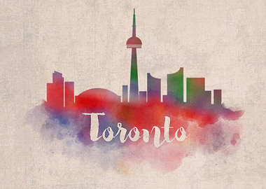 Toronto Watercolor City