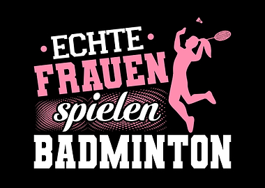 Frauen Badminton Federball
