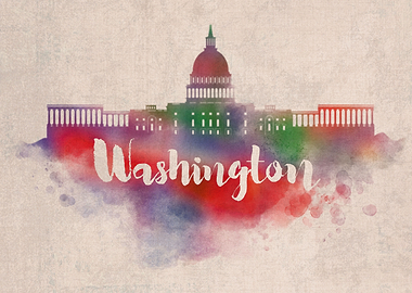 Washington Watercolor City
