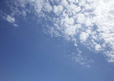 Blue sky with clouds