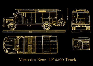 Mercedes Benz LF gold
