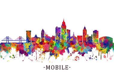 Mobile Alabama Skyline
