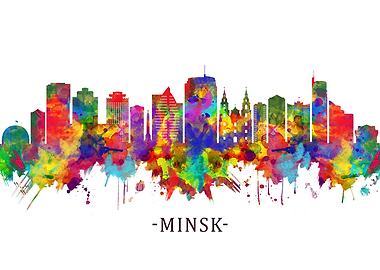 Minsk Belarus Skyline