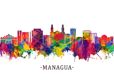 Managua Nicaragua Skyline