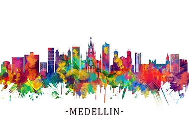 Medellin Colombia Skyline