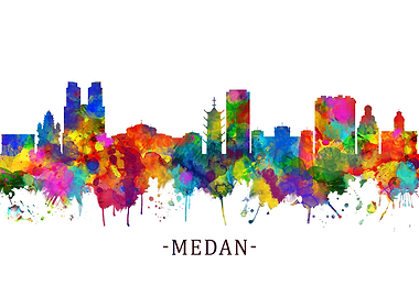Medan Indonesia Skyline