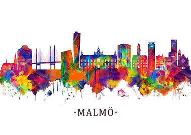 Malmo Sweden Skyline