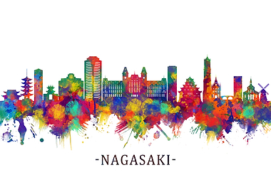 Nagasaki Japan Skyline